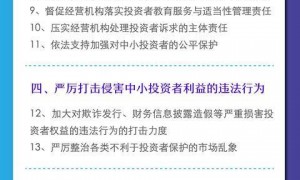 晓数点丨证监会出手，23条举措加强中小投资者保护