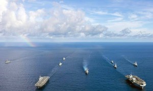 六国航母舰队开进东海,055搭载鹰击高超弹,可实现自身无损式歼灭